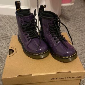Dr Martens Patent Lamber Boots